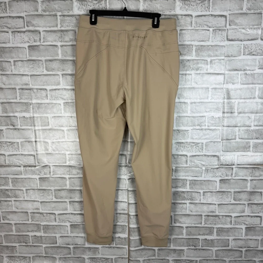 Birddogs XL Khaki Tan Lined Jogger Pants Performance Athletic Drawstring Pockets